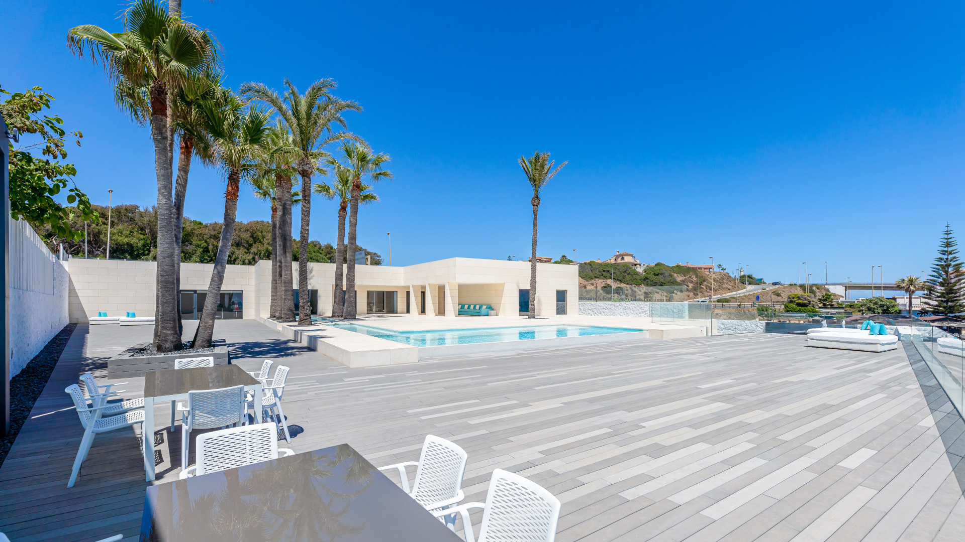 Contemporary beachfront apartment near La Cala de Mijas with modern design, sea views, and prime location on the Costa del Sol for affordable luxury living.