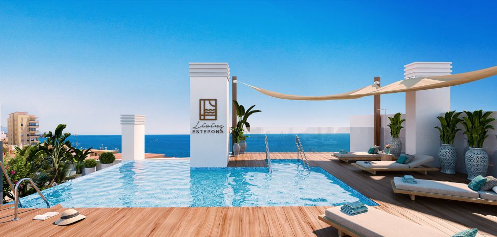 Brand new apartments 70 meters from the beach in Estepona town