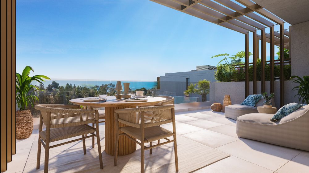 Off-plan development of 80 townhouses in a gated community located front-line to El Chaparral Golf.