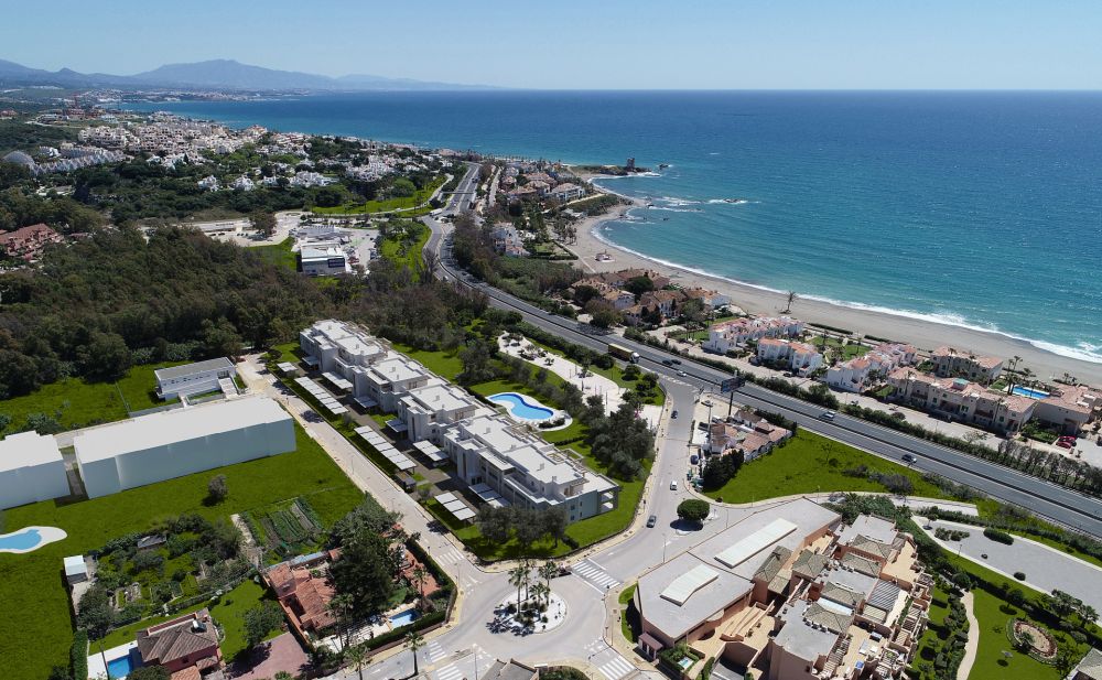 Brand new apartments with sea views and walking distance to the beach and the golf course.