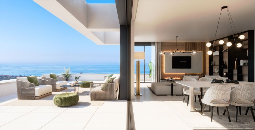 Modern apartments with panoramic views in the hills of Los Monteros close to Marbella Center!