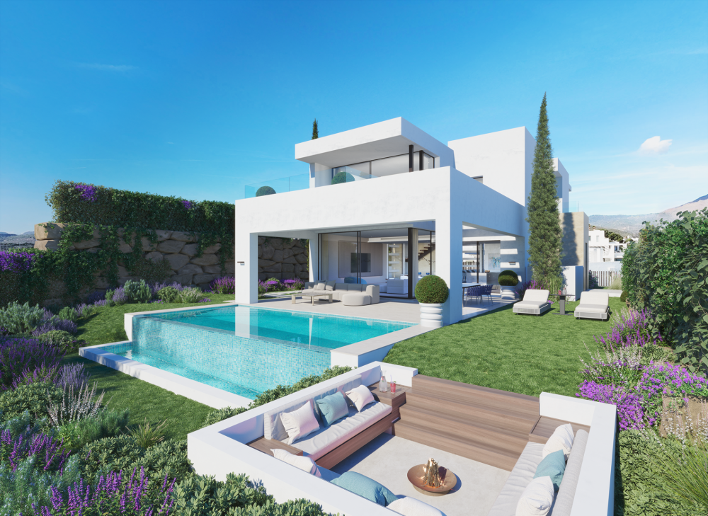 Brand new villas with sea views located frontline to Estepona Golf!