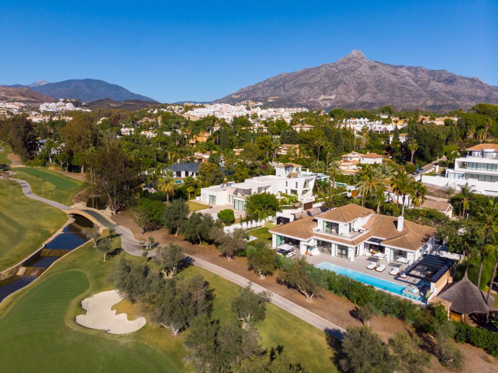 Architectural masterpiece situated frontline to Las Brisas Golf in Marbella!