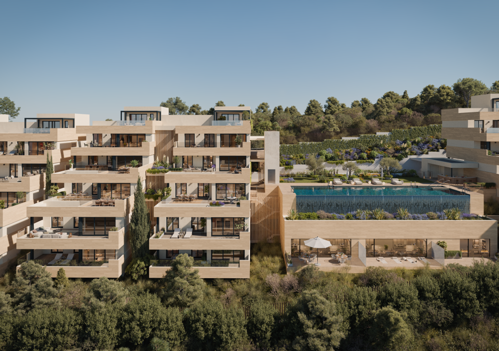 ¡Apartamentos de estilo resort sobre plano en Altos de Los Monteros!