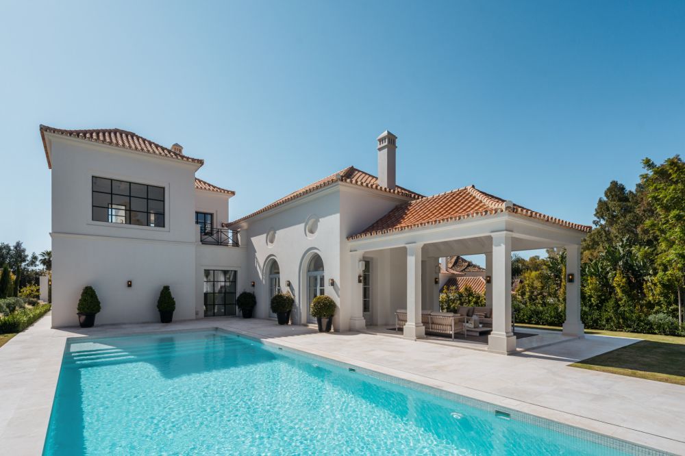 New built villa with french inspired architecture in Marbella, Spain!