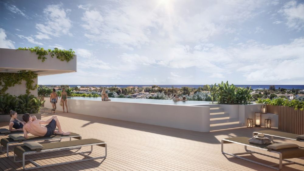New apartments with rooftop pool area close to the center of San Pedro!