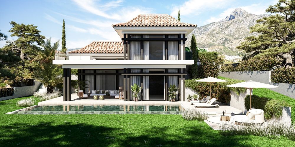 Villa neuve de haute qualité à Lomas del Virrey sur le Golden Mile de Marbella !