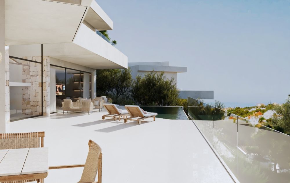 Villas de luxe en première ligne de golf avec vues panoramiques sur la mer et prestations haut de gamme à Cabopino, Marbella