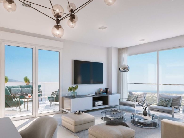 Fabulous new apartments under construction in east Marbella - enjoying panoramic sea views