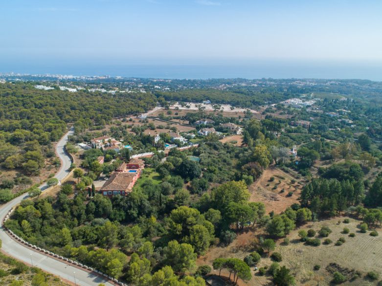 Parklike estate with 4 buildings on 19.000 sq. meters plot in Los Picos, next to Sierra Blanca