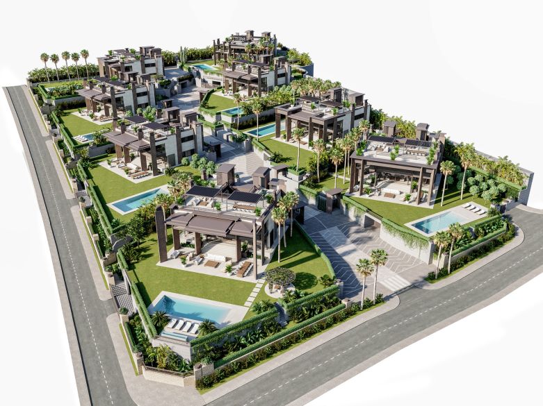 Elegant residential villas walking distance Puerto Banus