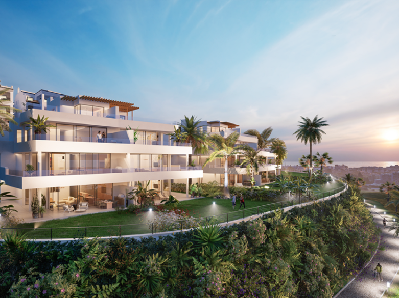 Luxury apartments with amazing views in a fabulous complex only 800 meters above Estepona town!