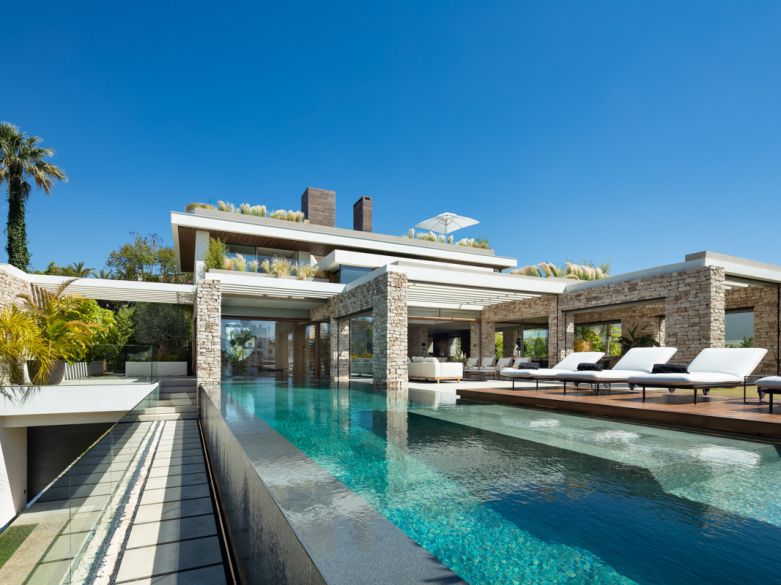 An architectural masterpiece! One of the coolest villas currently on the market in Marbella!
