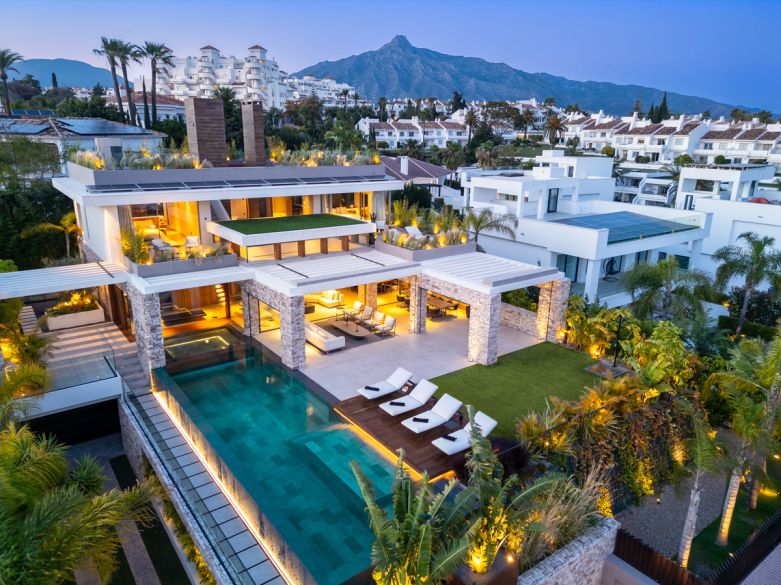 An architectural masterpiece! One of the coolest villas currently on the market in Marbella!