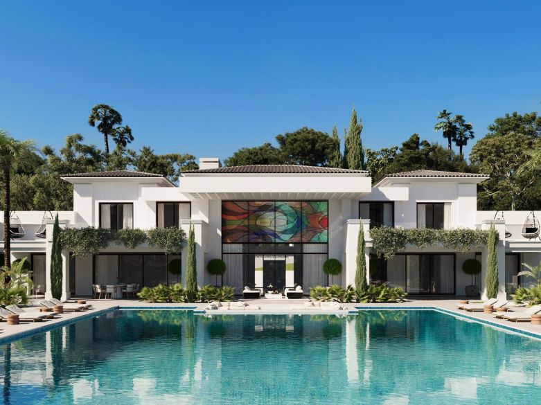 Frontline golf off-plan villa in Los Flamingos!