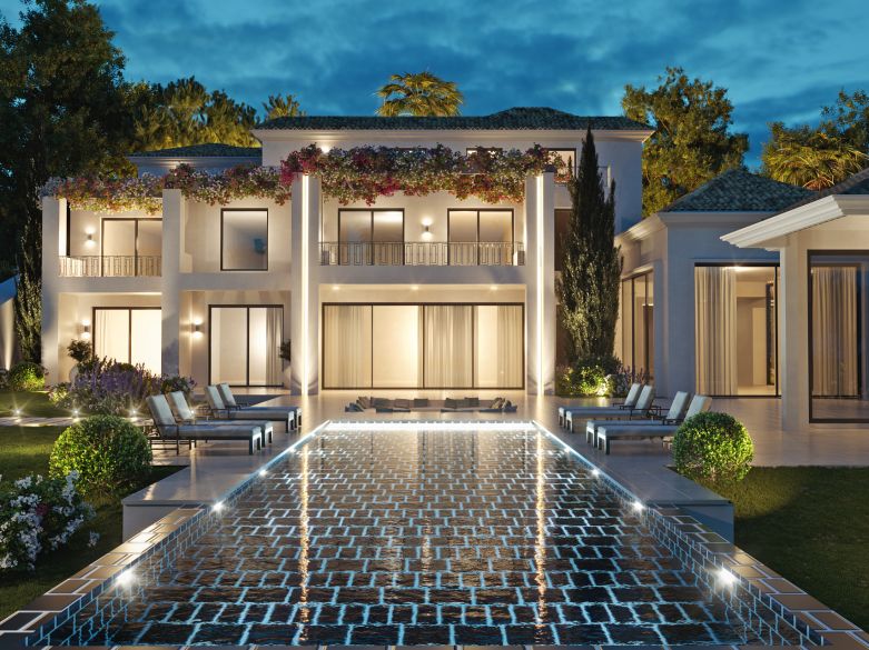 Offplan villa in Los Flamingos, frontline to the golf course.