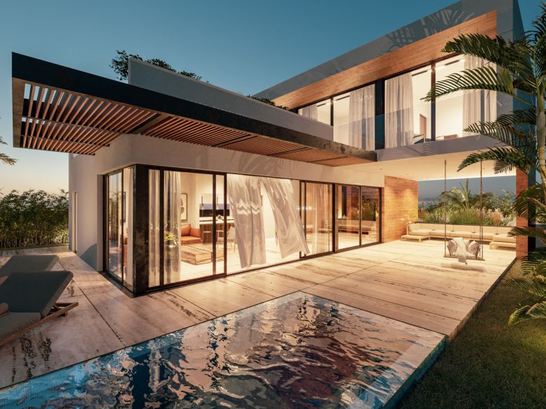 Gloednieuwe, stijlvolle villa’s in aanbouw bij de El Campanario golfbaan!