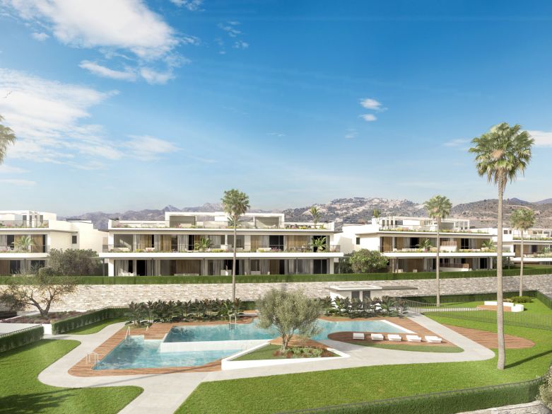 Luxury apartments with private swimming pools located frontline to Santa Clara's golf course!