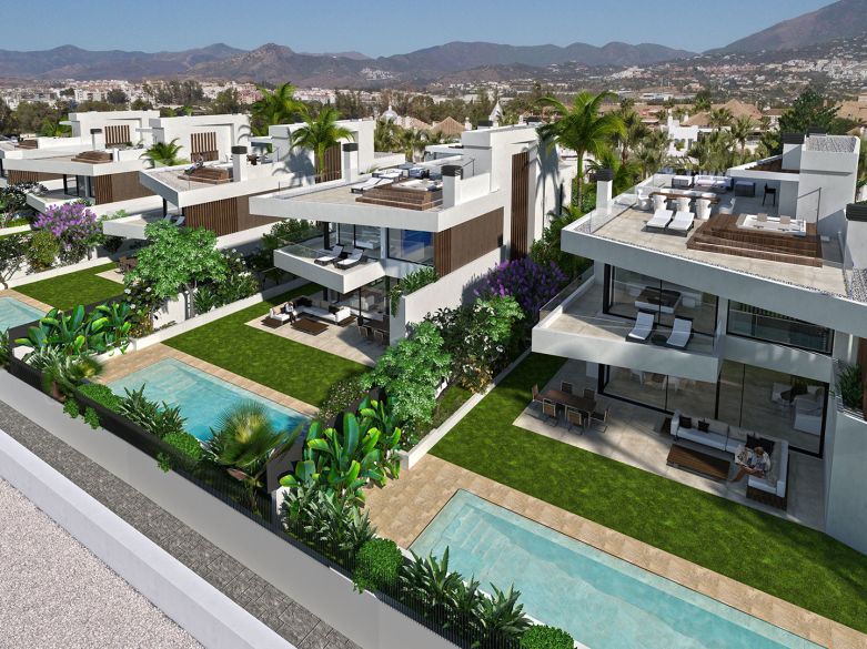 New villas 200 meters from the beach in Azalea Playa, 15 minutes walk from Puerto Banus