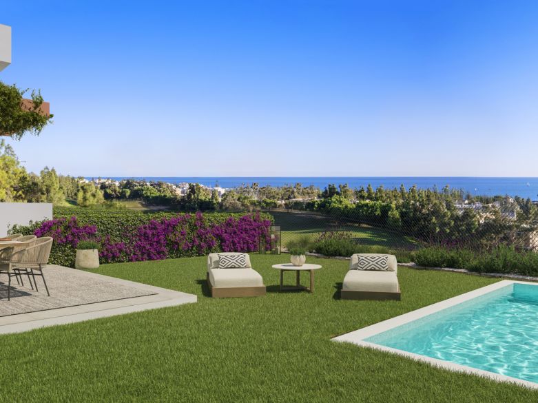 Nuevas casas de golf de primera línea con vistas al mar, piscinas, gimnasio y spa y mucho más.
