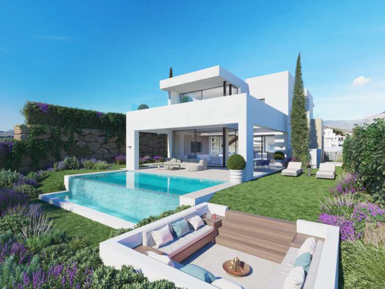 Brand new villas with sea views located frontline to Estepona Golf!