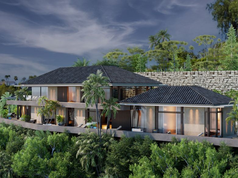 Una parcela única en forma de C en Puerto de los Almendros ofrece vistas panorámicas del Mediterráneo!