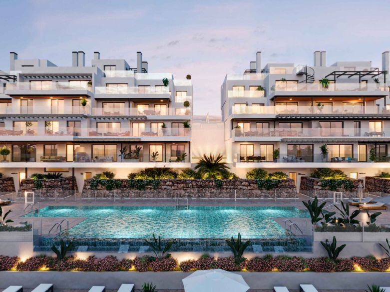 Brand new luxury apartments in Estepona town, walk to everything! Prices from 480.000€