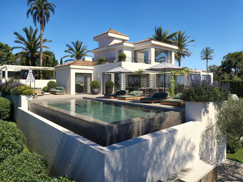 Impresionante villa con vistas al mar, piscina infinita, piscina cubierta y spa, bodega y mucho más.