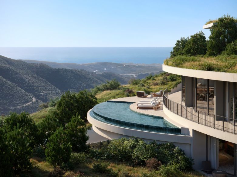 Obra maestra arquitectónica con vistas panorámicas al mar y al valle en Monte Mayor, Benahavís