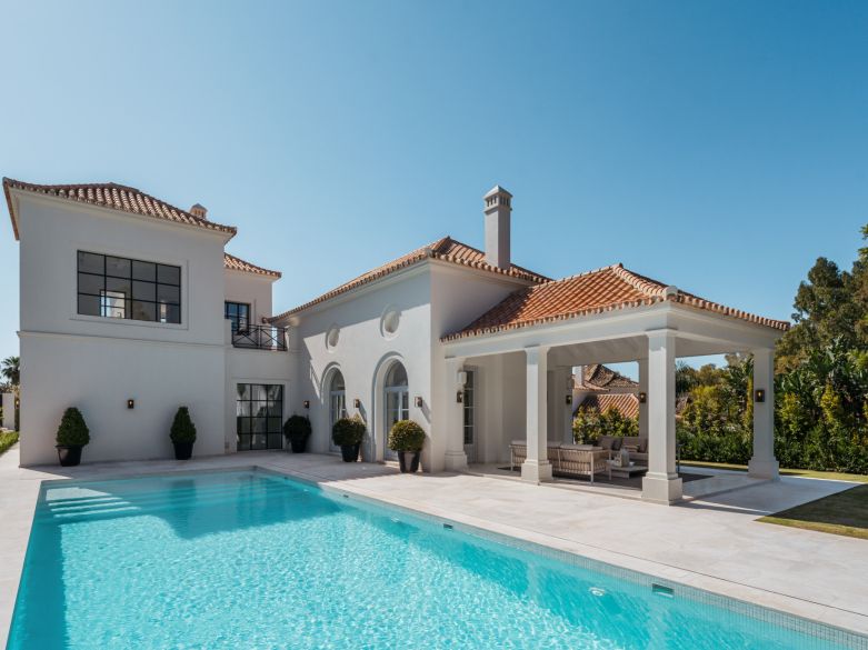 New built villa with french inspired architecture in Marbella, Spain!