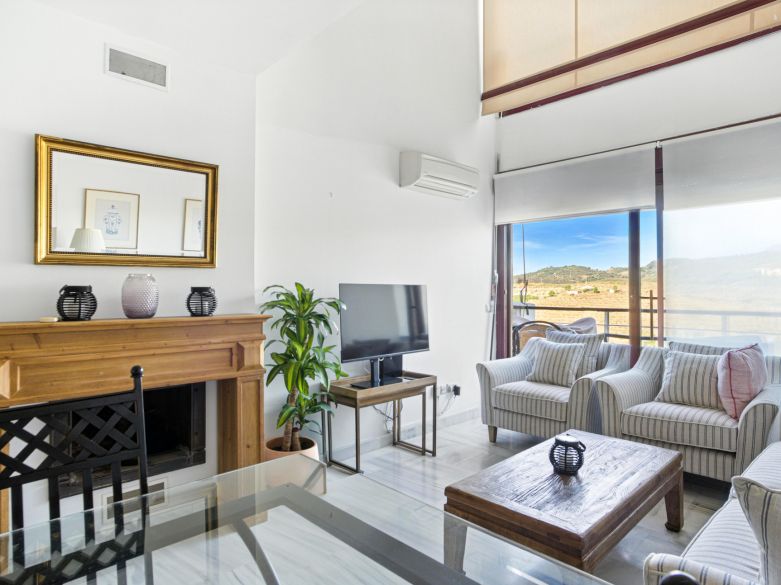 Charming east facing, three bedroom duplex penthouse located in the gated community Parque Botanico, Estepona