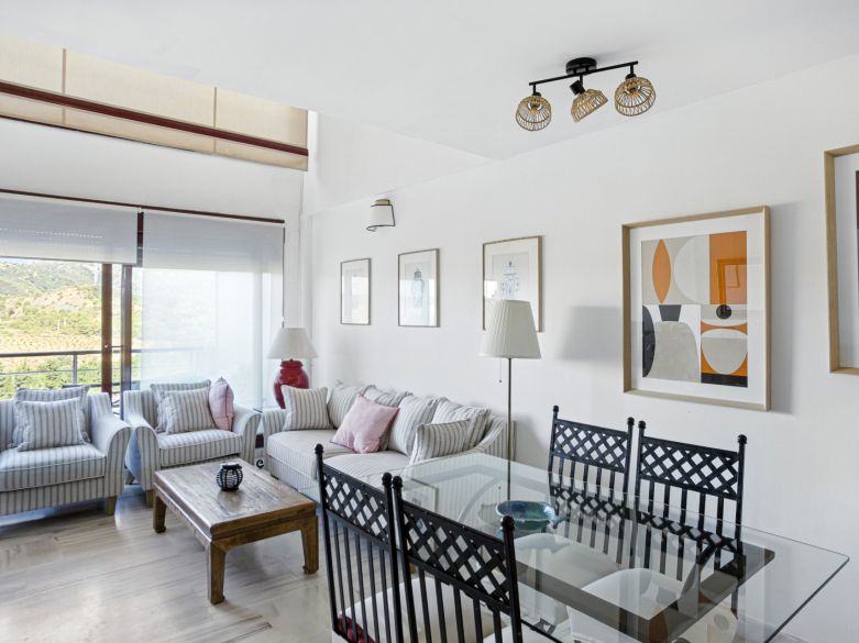 Charming east facing, three bedroom duplex penthouse located in the gated community Parque Botanico, Estepona