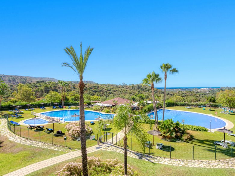 Charming east facing, three bedroom duplex penthouse located in the gated community Parque Botanico, Estepona