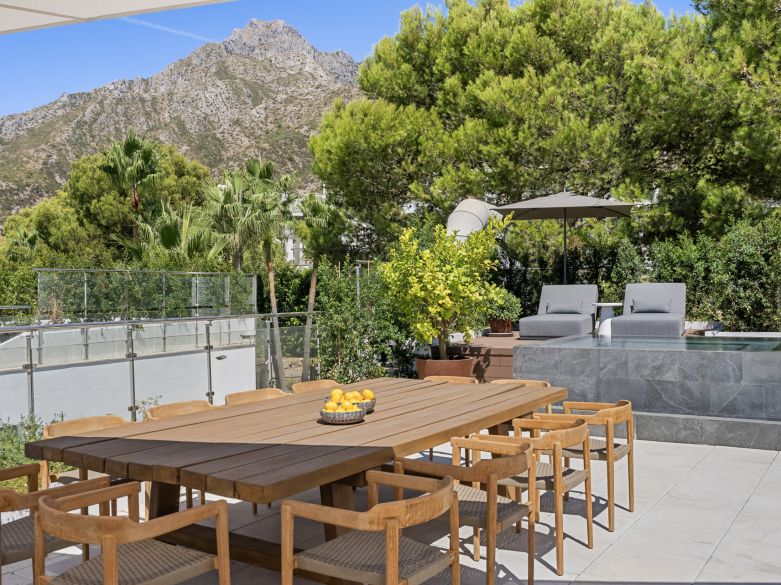 Elegancia moderna con vistas panorámicas en la prestigiosa Sierra Blanca