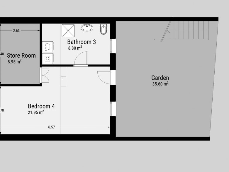 Encantadora casa adosada orientada al sur en Monte Biarritz – A poca distancia de la playa y servicios