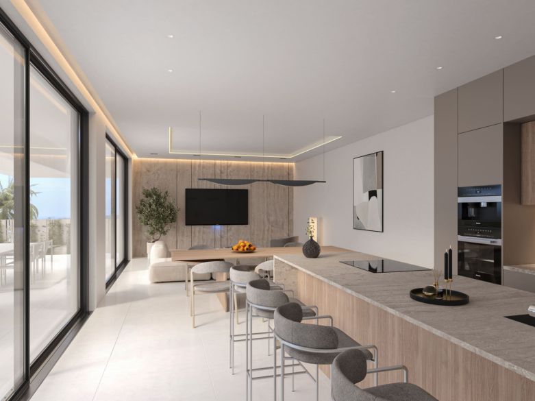 ¡Villas a estrenar en la parte baja de Calahonda - camine a todas partes!