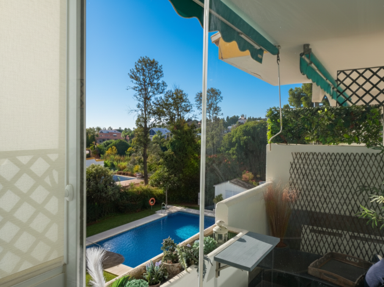 Bright south facing, recently renovated two bedroom apartment located in Artola Baja, Marbella