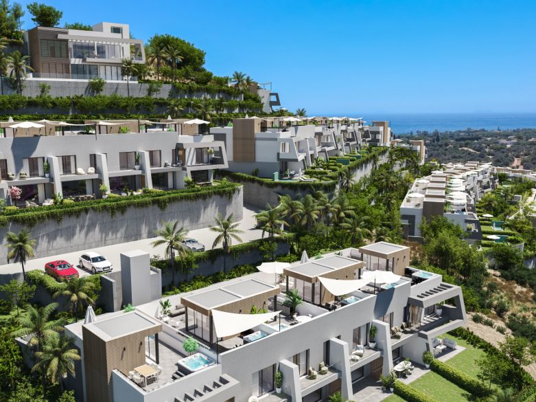 Luxury Townhouses with Panoramic Sea Views in Elviria, Marbella East