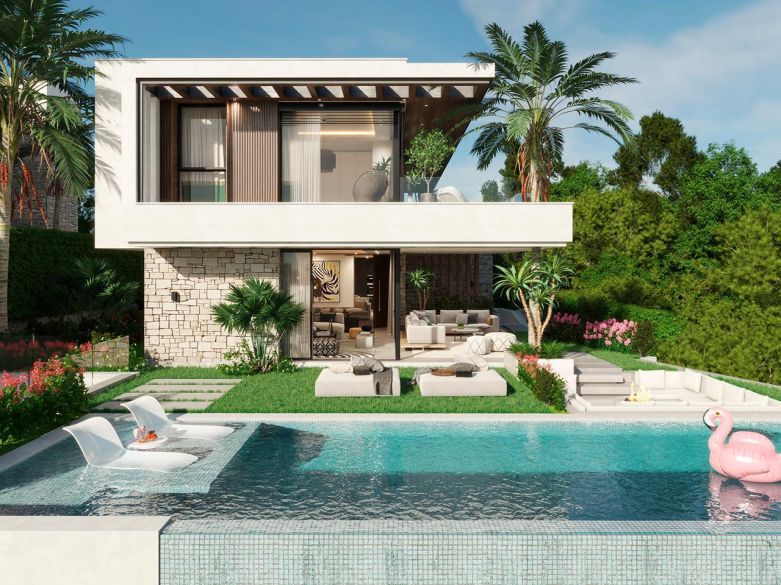 7 Diamond Villas, luksus og havutsikt i Benalmádena.