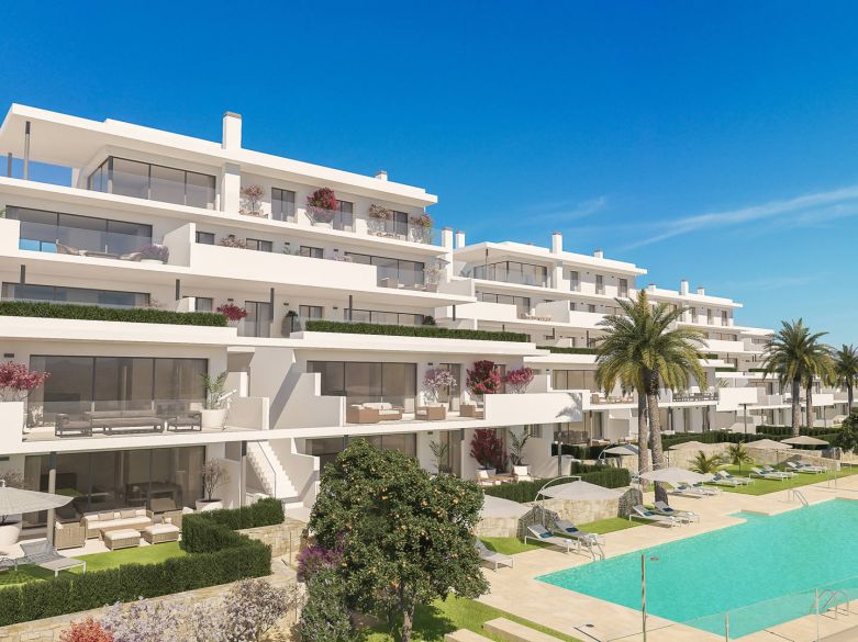 Las Terrazas de Cortesín Bon Air, modernos apartamentos y áticos en la prestigiosa Finca Cortesín.