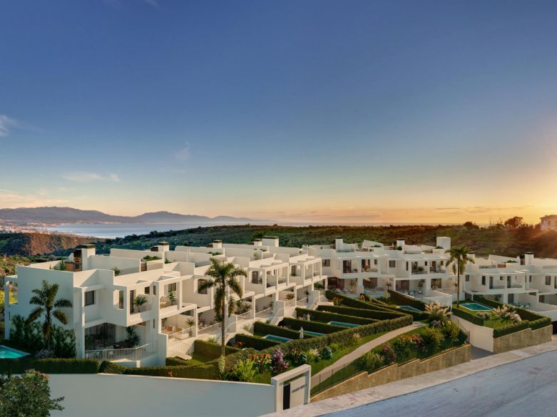 Golden View II, casas adosadas de estilo contemporáneo en Manilva